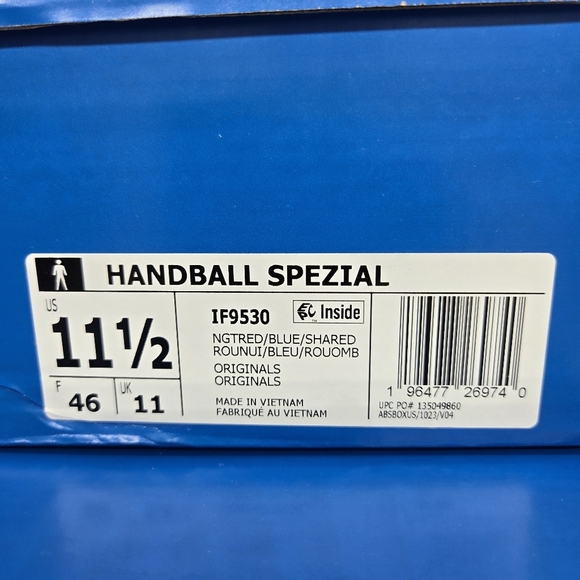 New adidas Handball Spezial Night Red Men's Shoes Size 11.5 - Picture 8 of 8